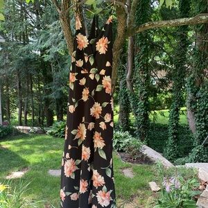 Beautiful black and pink floral maxi by Lush